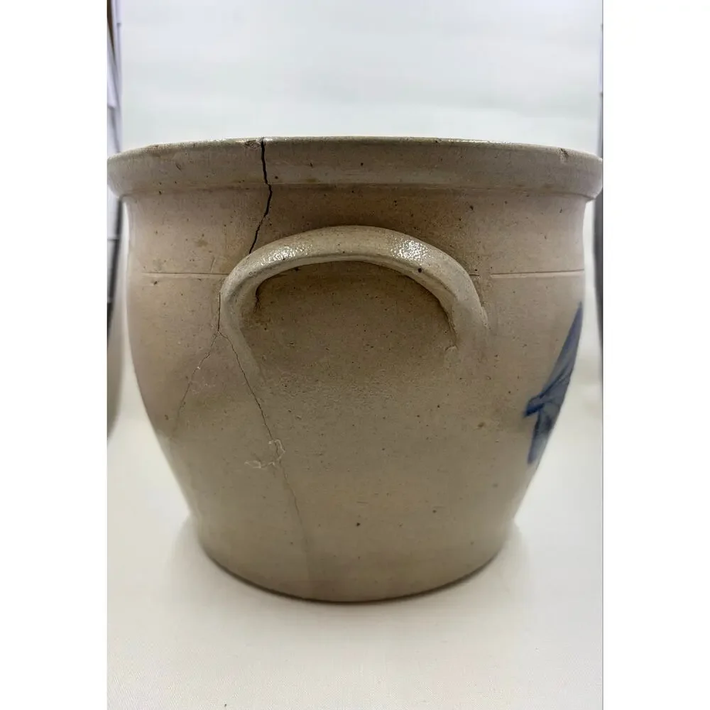 L. H Yeager Allentown PA 19th Century Stoneware Crock